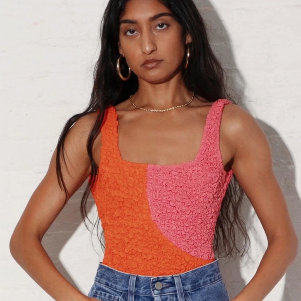 Mara Hoffman Isa Poppy Bodysuit